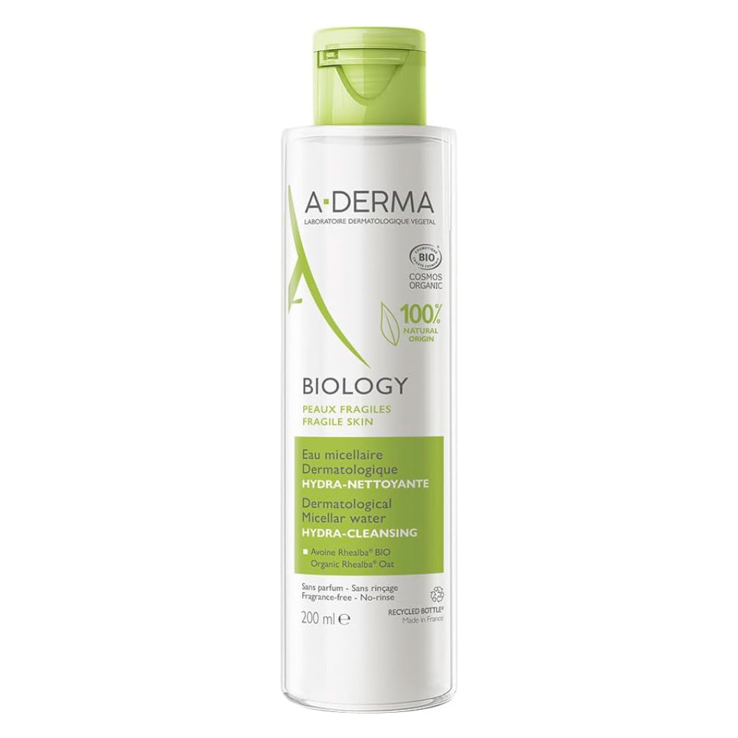 A-derma Biology Agua Micelar 200 Ml | Limpia E Hidrata Día/noche Todo Tipo De Piel