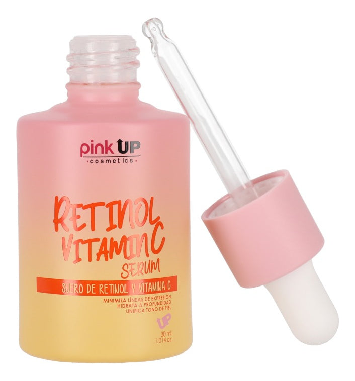 Pink Up, Suero Retinol Y Vitamina C, Reduce Y Evita Manchas Momento De Aplicación Día/noche Tipo De Piel Todo Tipo De Piel