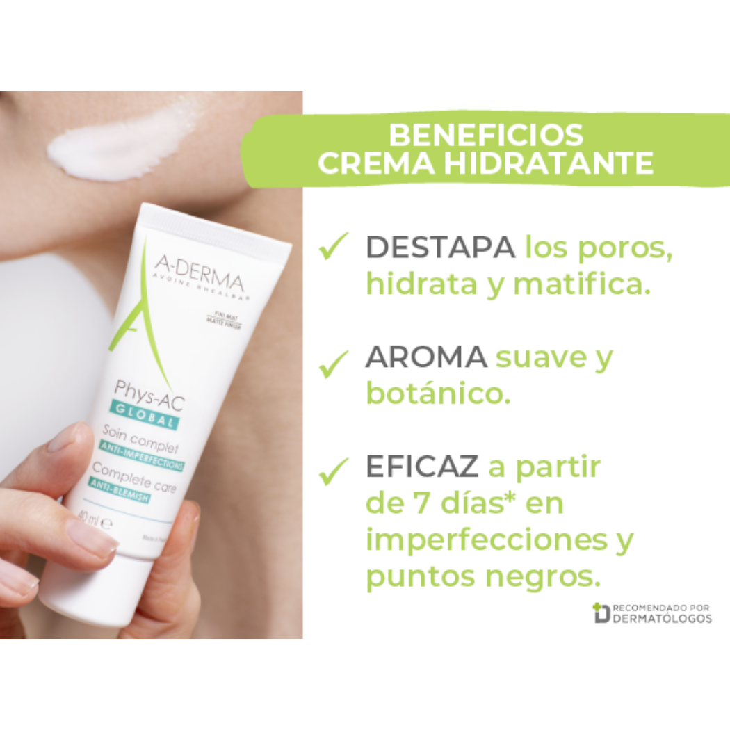 A-Derma Biology Ac Hydra Crema Antimanchas Piel Acneica 40ml