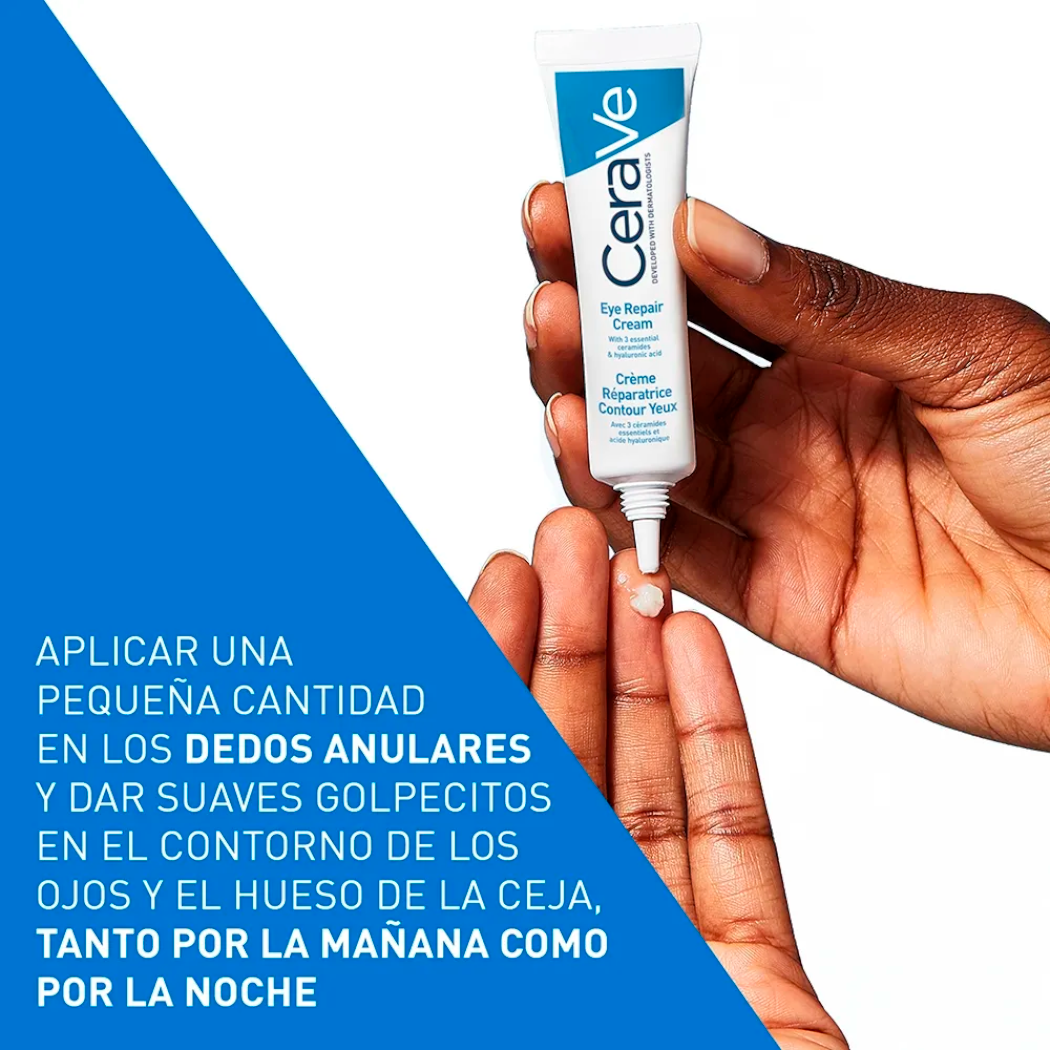 CeraVe Crema Reparadora para Contorno de Ojos, Bolsas y Ojeras 14gr
