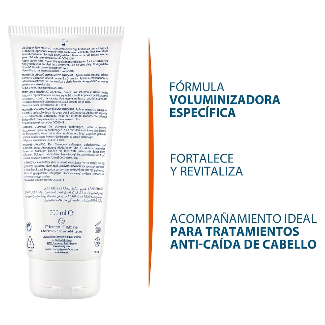 Ducray Anaphase+ Shampoo Anticaída Fortalecedor 200ml