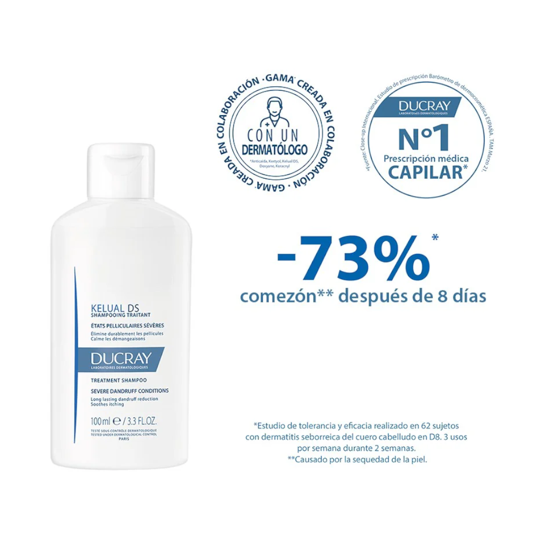 Ducray Kelual Ds Shampoo Anticaspa y Caspa Severa 100ml