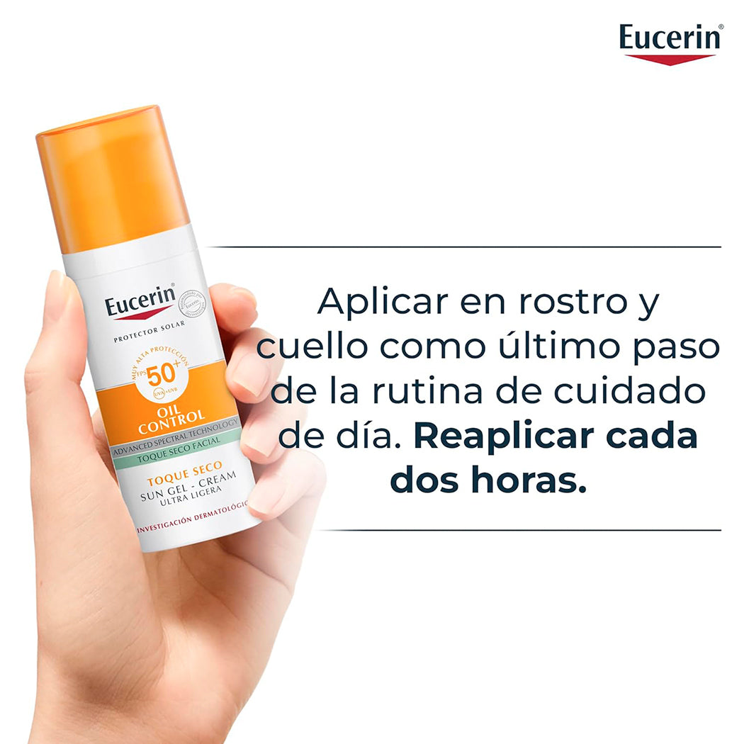 Eucerin Protector Solar Facial efecto mate toque seco 50ml