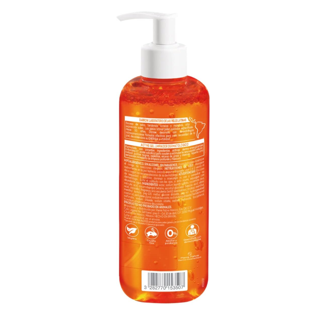 Darrow Actine Gel Limpiador Facial con Vitamina C 400ml