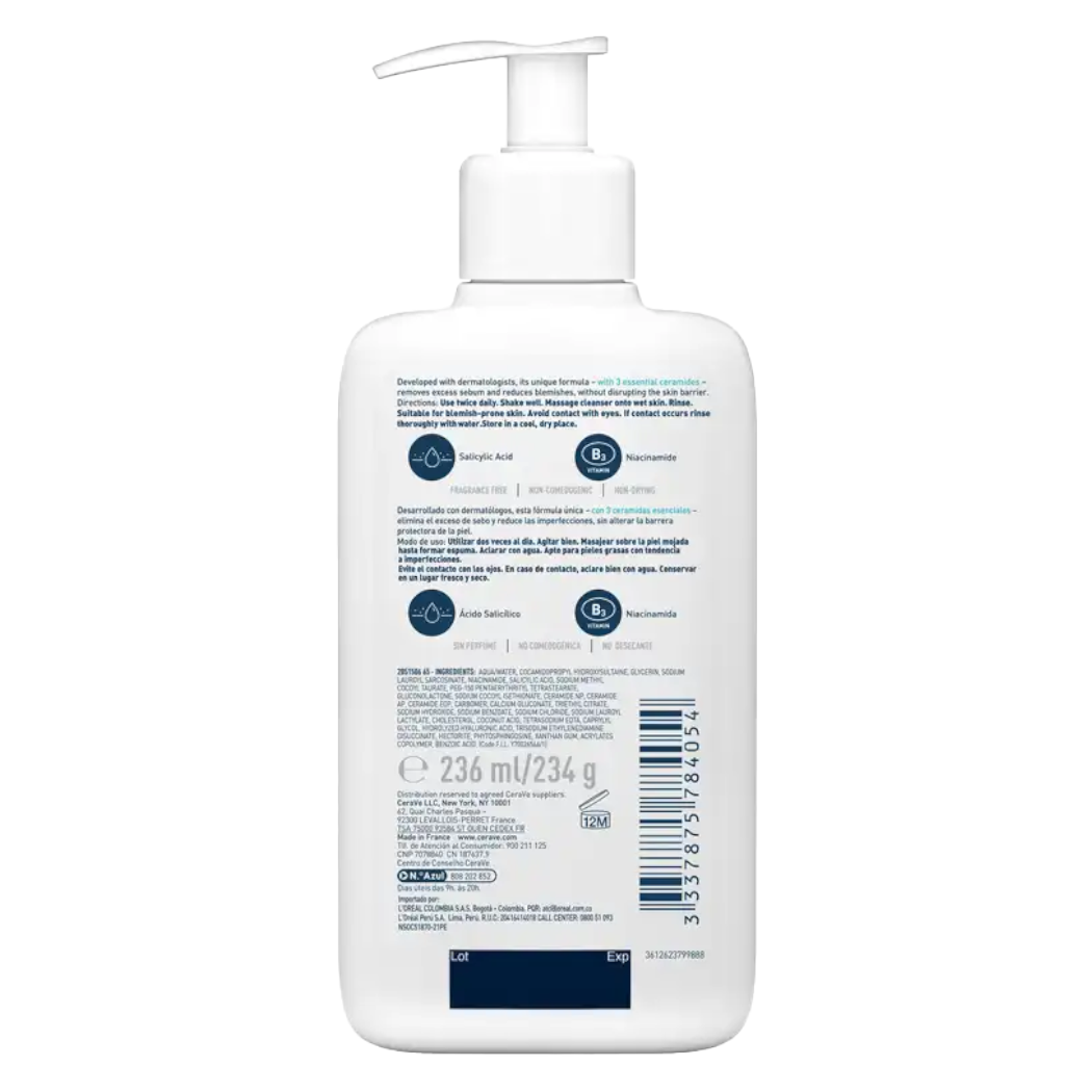 Cerave Limpiador Control Imperfecciones 236ml