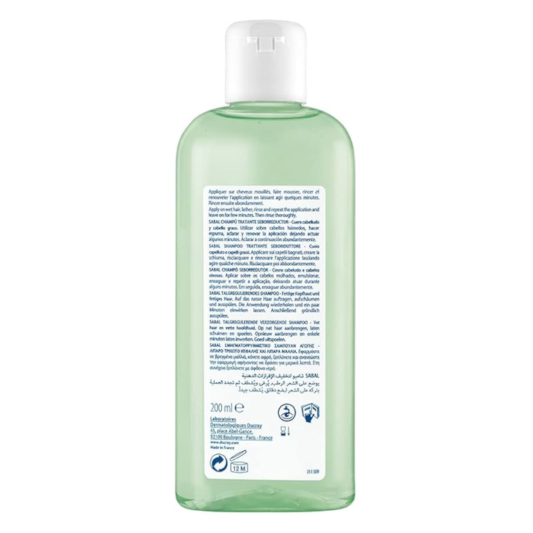 Ducray Sabal Shampoo Regulador de Grasa y Cabello Graso 200ml