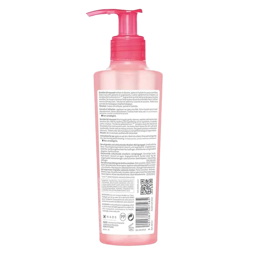 Bioderma Sensibio Gel Moussant limpiador 500ml.