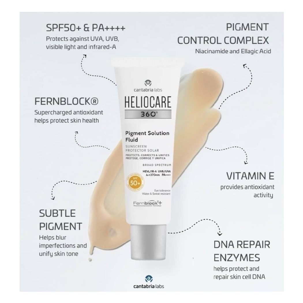Heliocare 360° Protector Solar SPF 50+ Pigment Solution Fluid 50ml