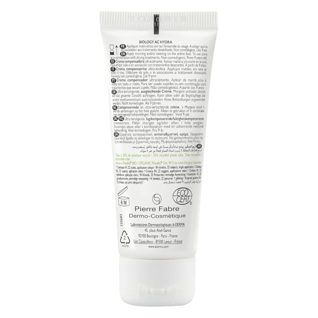 A-Derma Biology Ac Hydra Crema Antimanchas Piel Acneica 40ml