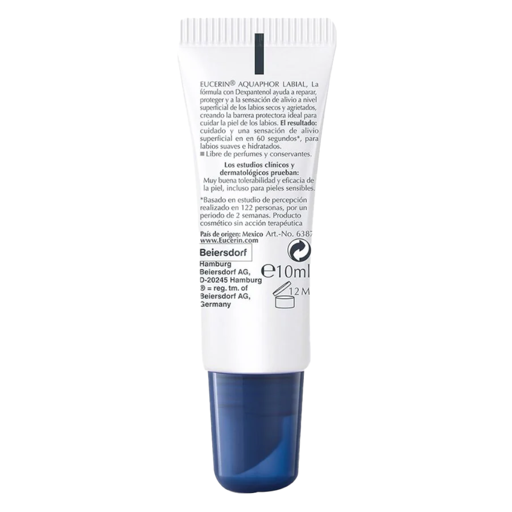 Eucerin Aquaphor Bálsamo reparador de labios SOS 10ml.