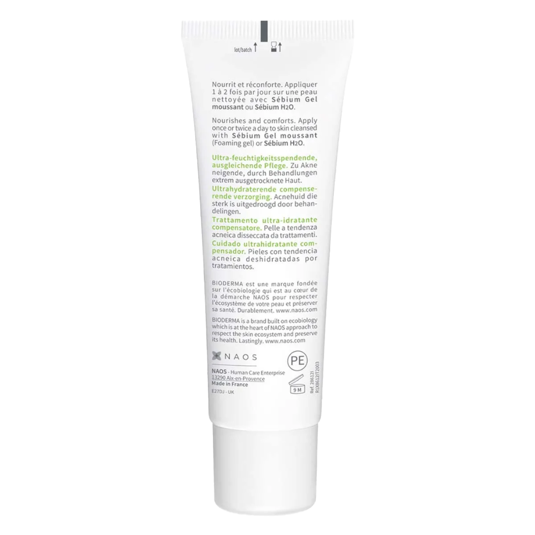 Bioderma Sébium Hydra Crema Facial Hidratante Restauradora 40ml