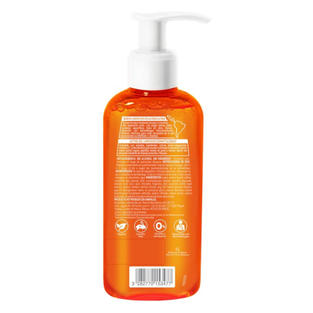 Darrow Actine Gel Limpiador Facial con Vitamina C 140ml