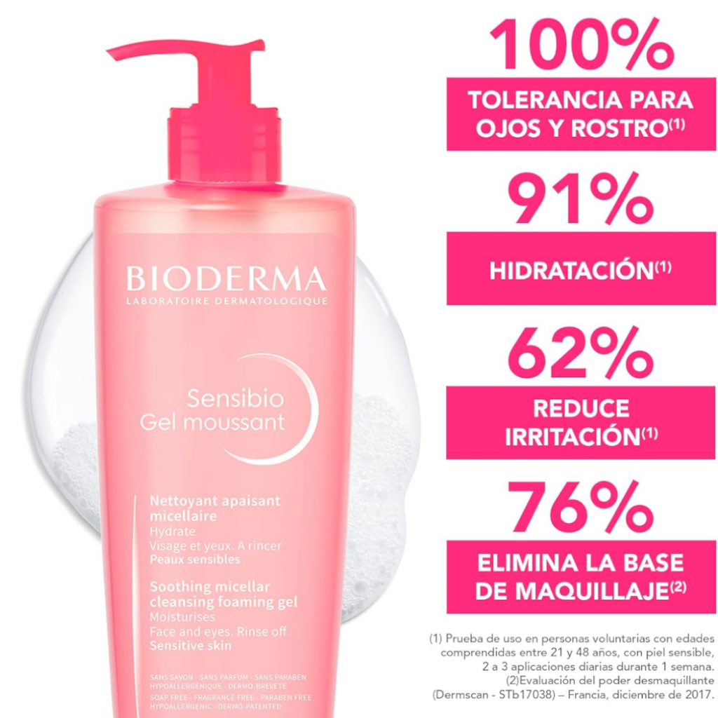 Bioderma Sensibio Gel Moussant limpiador 500ml.