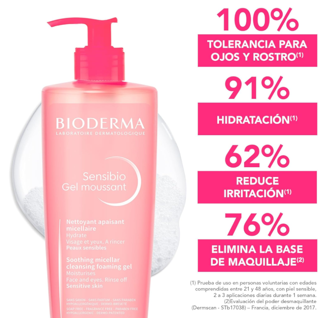 Bioderma Sensibio Gel Moussant limpiador 500ml.