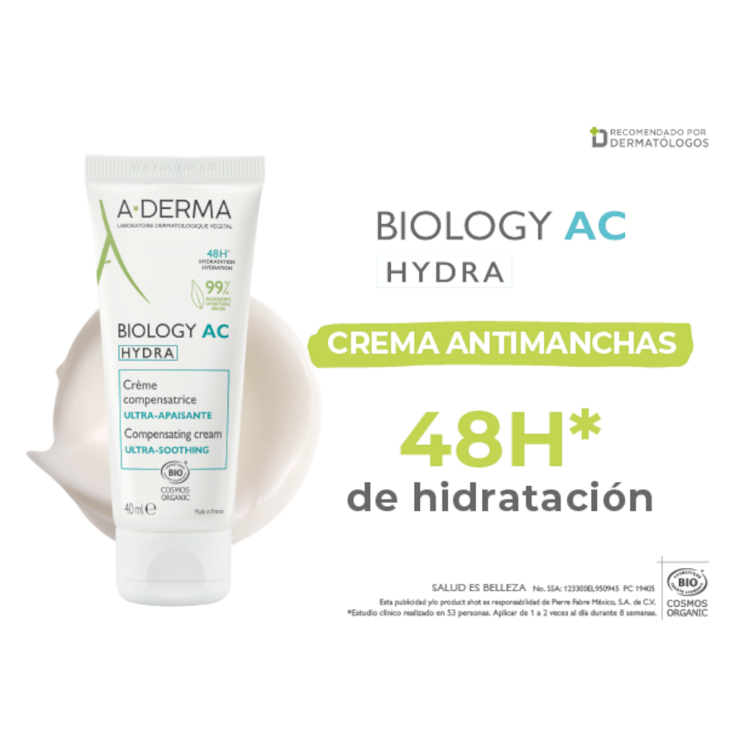 A-Derma Biology Ac Hydra Crema Antimanchas Piel Acneica 40ml
