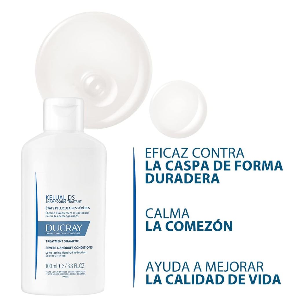 Ducray Kelual Ds Shampoo Anticaspa y Caspa Severa 100ml