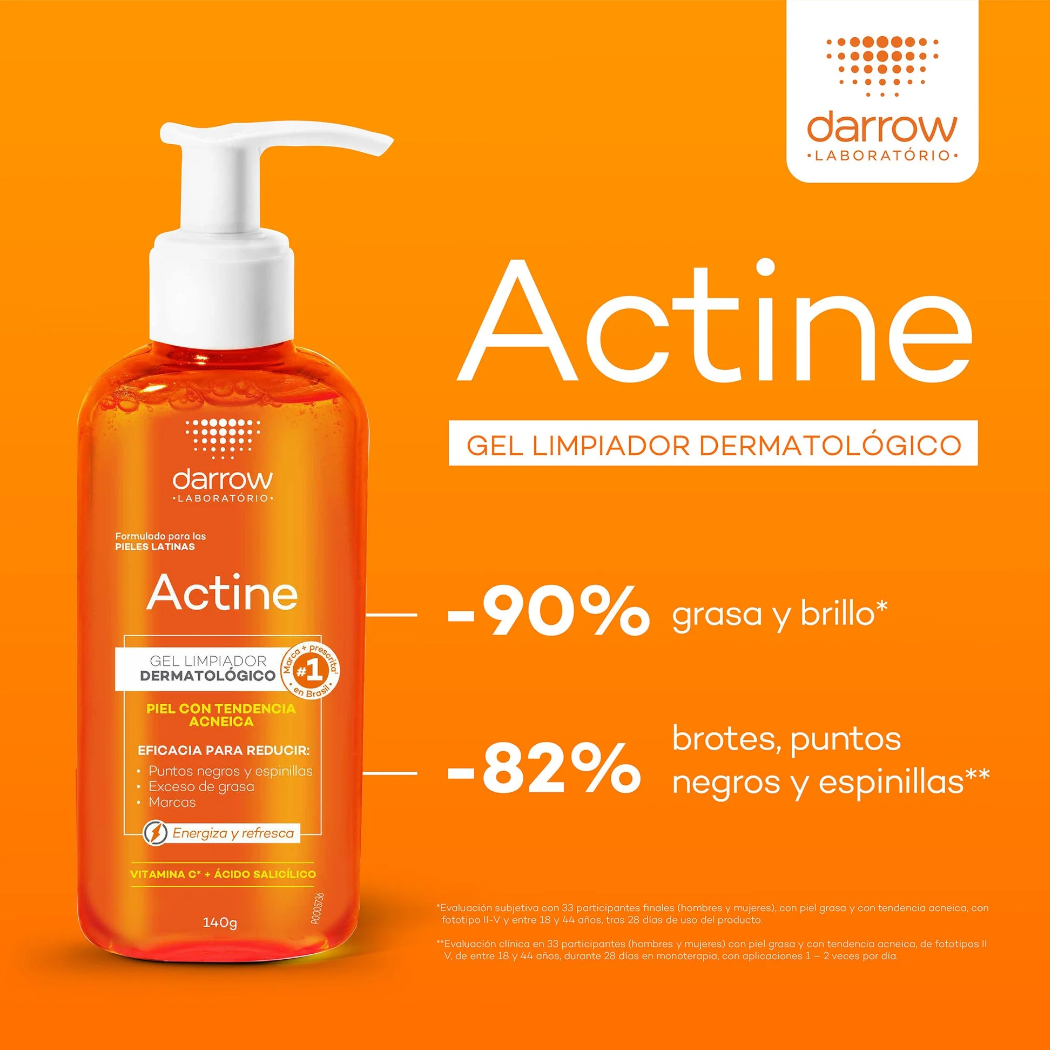 Darrow Actine Gel Limpiador Facial con Vitamina C 140ml