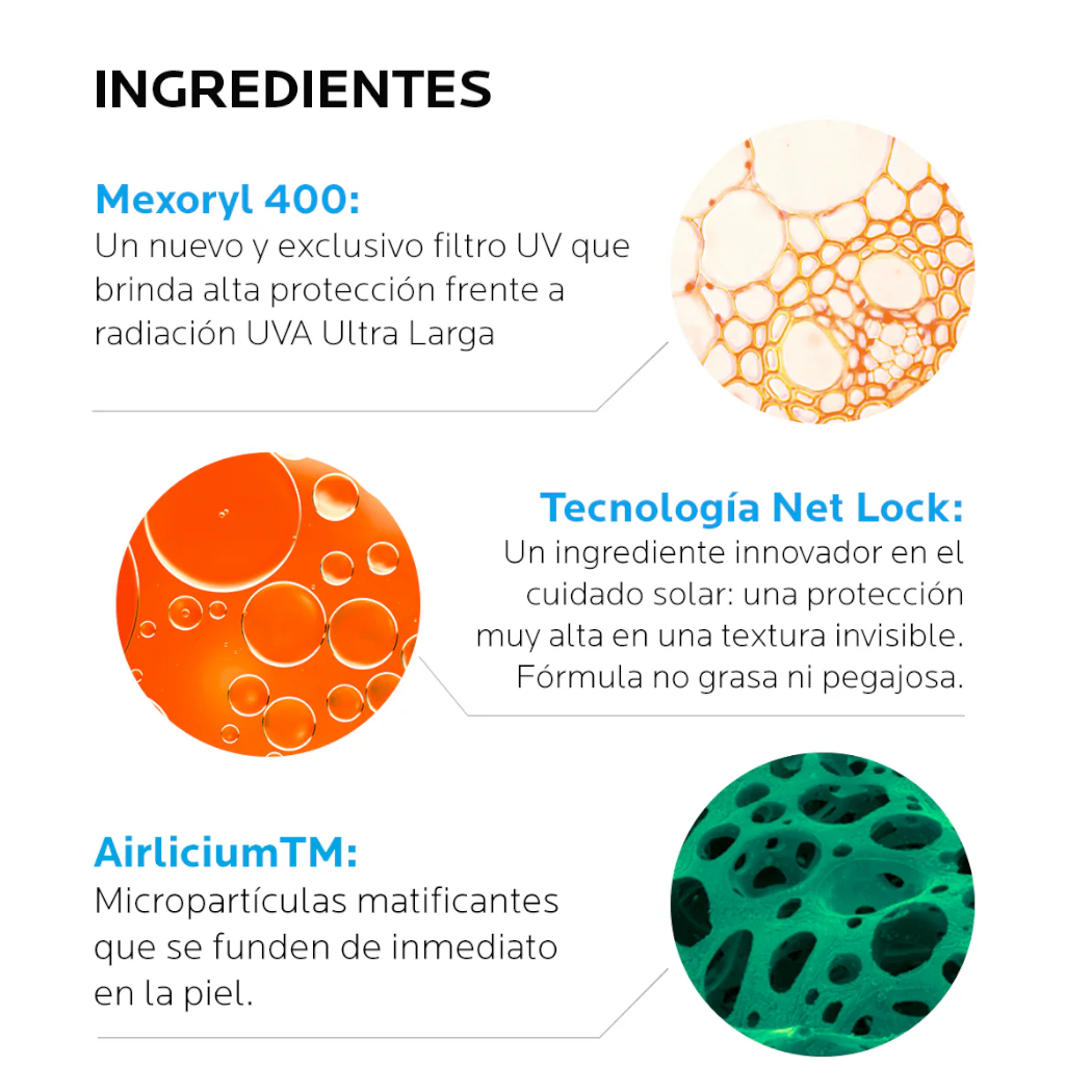 La Roche-Posay Protector Solar Anthelios FPS50+  UVMUNE 400 Oil Control Fluido 50 ml.