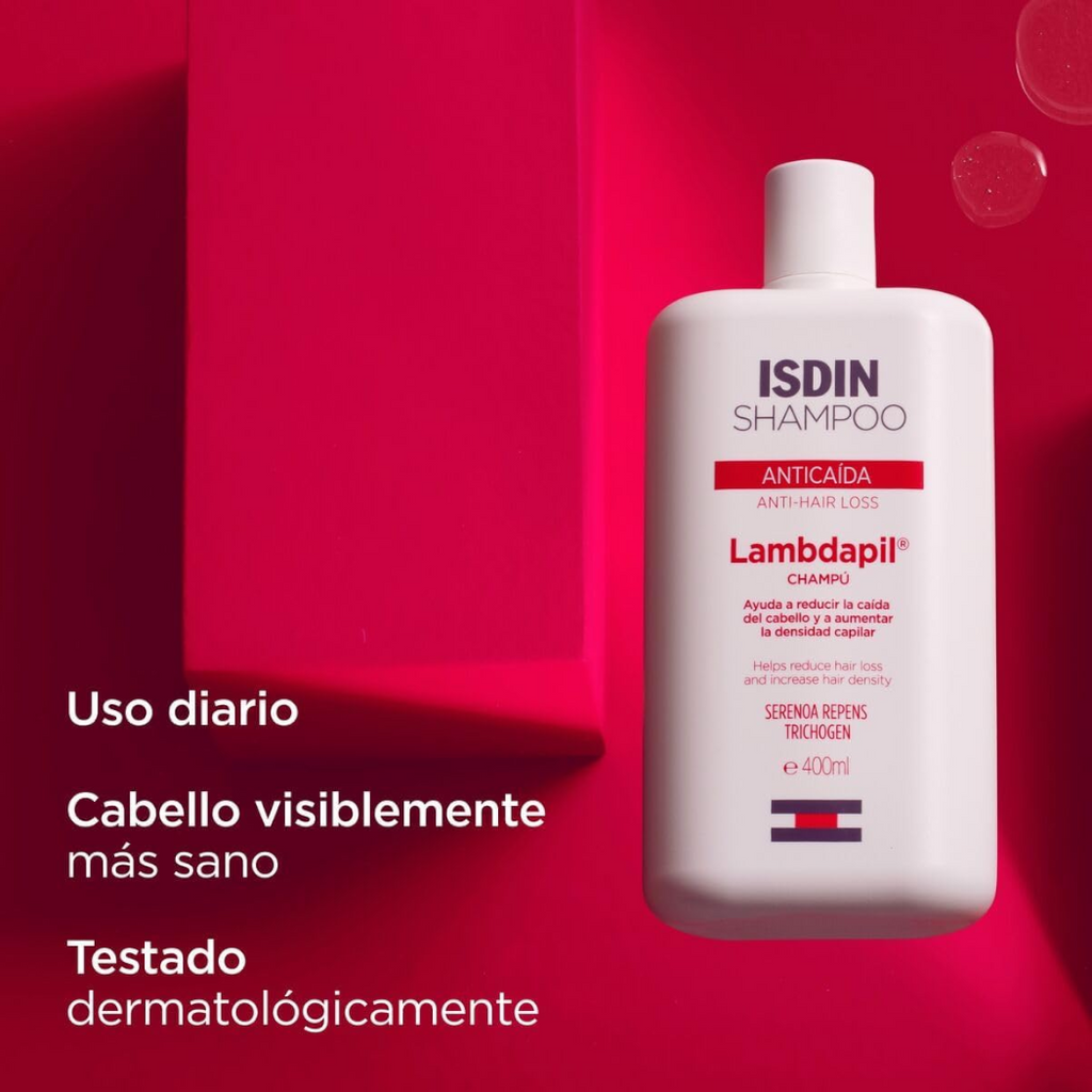ISDIN Lambdapil Shampoo Anticaída y Estimula el Crecimiento Capilar 200ml