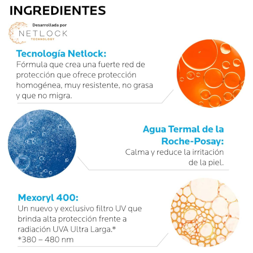 La Roche-Posay Anthelios UVMUNE Fluido Invisible FPS 50+ Protector Solar Facial 50ml