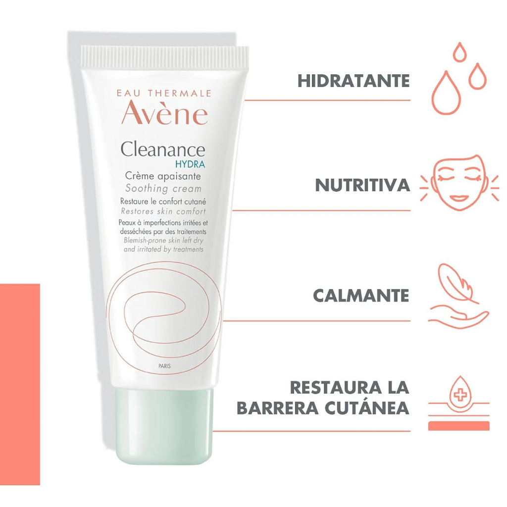 Avene Cleanance Hydra Crema Hidratante Facial Calmante 40ml
