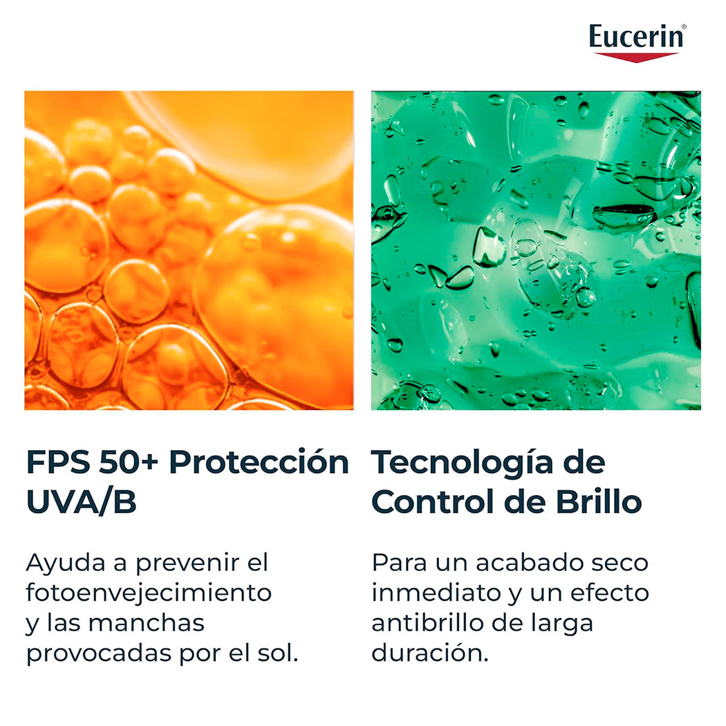 Eucerin Protector Solar Facial efecto mate toque seco 50ml