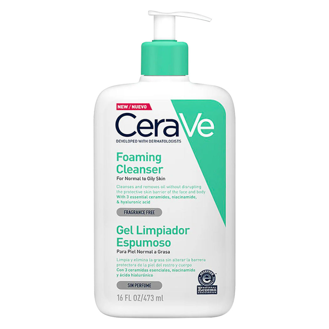 CeraVe Gel Limpiador Espumoso Diario para Piel Mixta 473ml