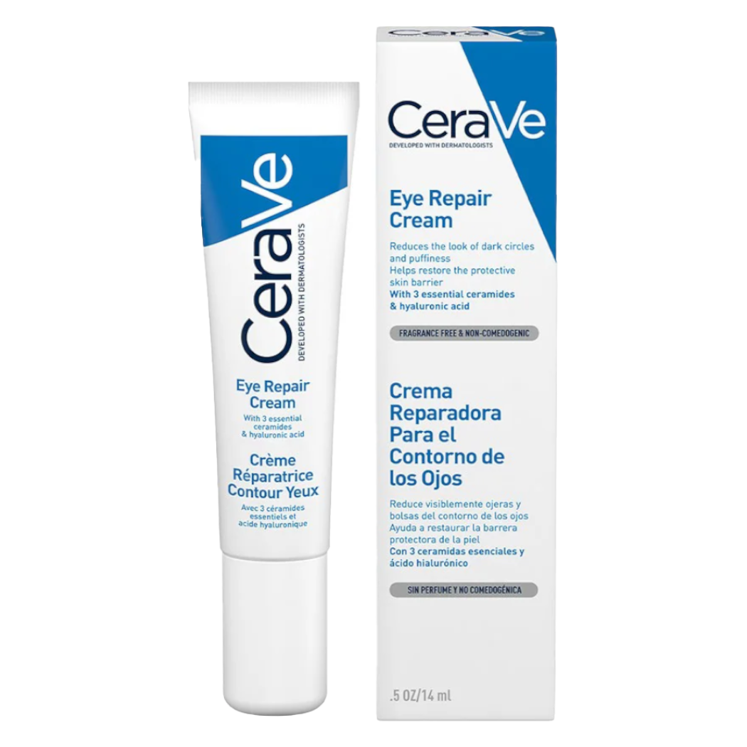 CeraVe Crema Reparadora para Contorno de Ojos, Bolsas y Ojeras 14gr