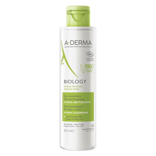 A-derma Biology Agua Micelar 200 Ml | Limpia E Hidrata Día/noche Todo Tipo De Piel