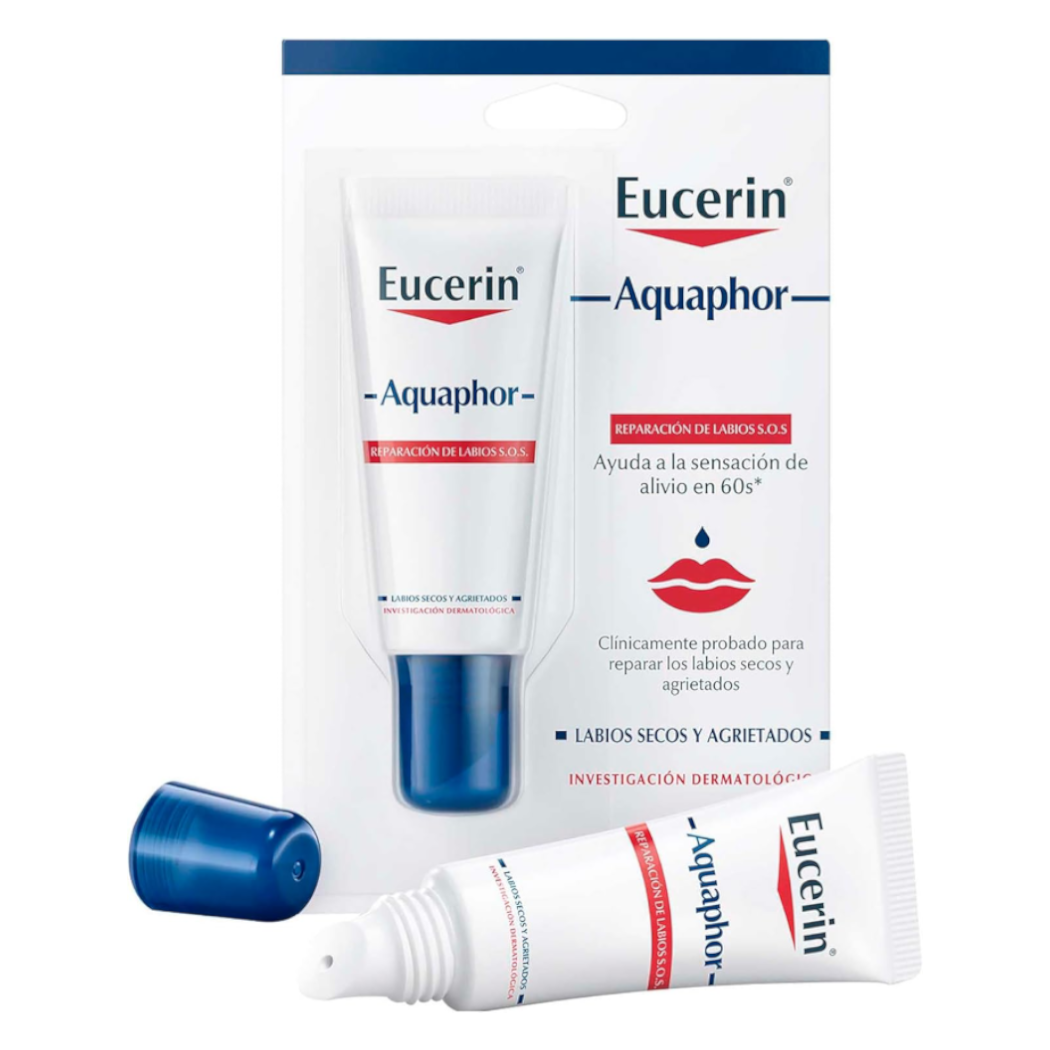 Eucerin Aquaphor Bálsamo reparador de labios SOS 10ml.
