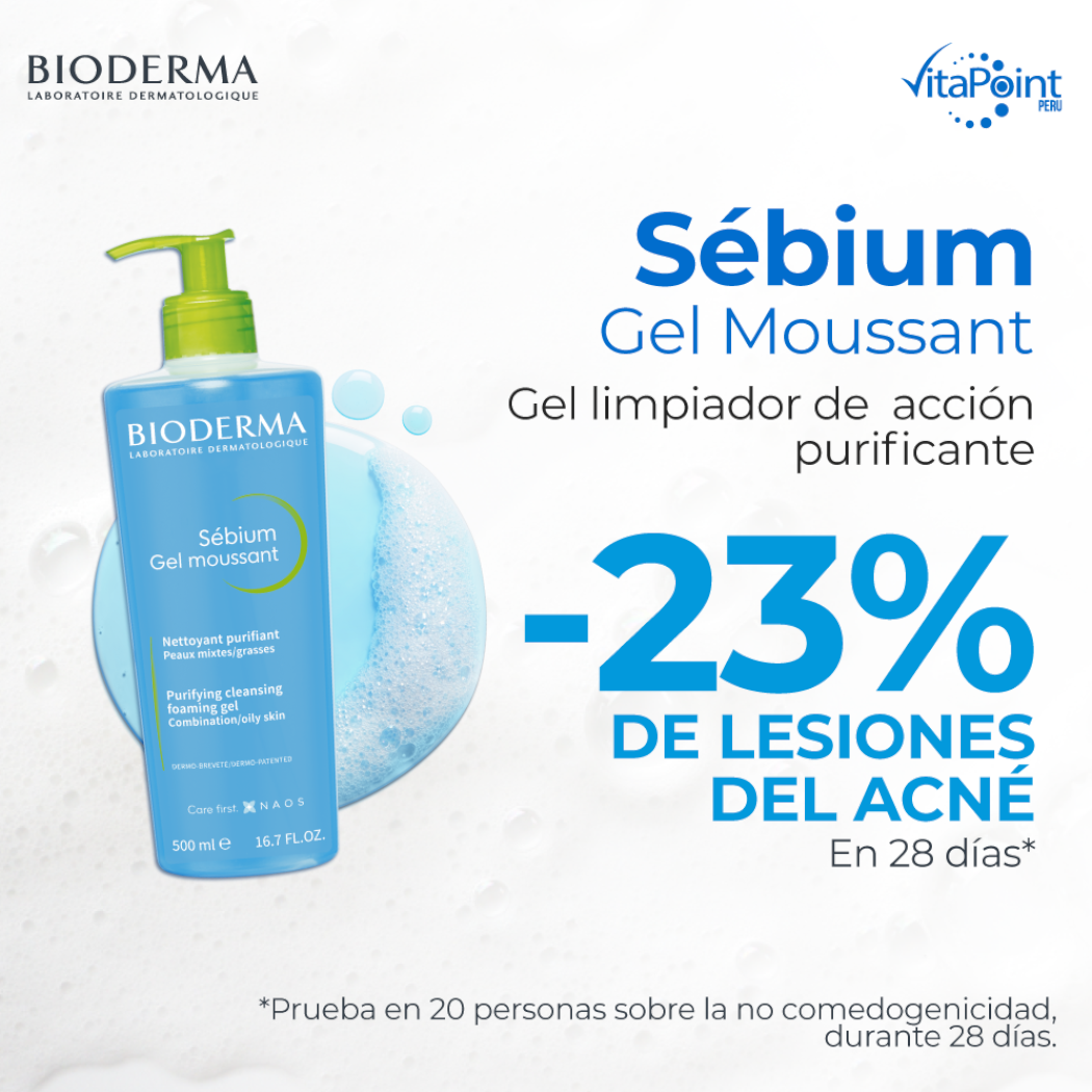 Bioderma Sébium Gel Moussant Limpiador Facial 500ML