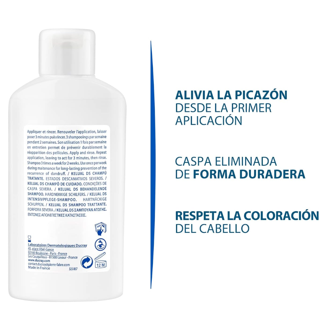 Ducray Kelual Ds Shampoo Anticaspa y Caspa Severa 100ml