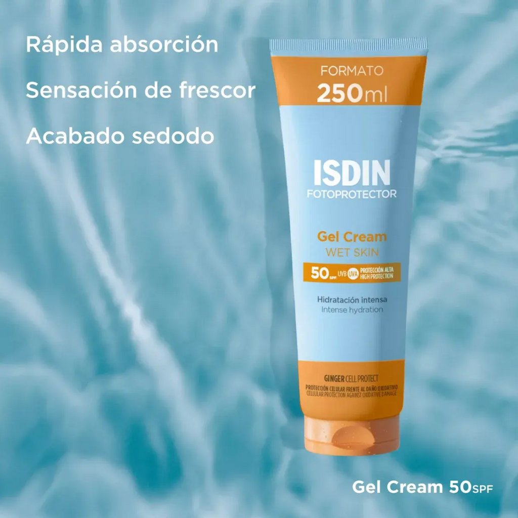 ISDIN Fotoprotector Gel Cream SPF 50+ Protector Solar Corporal 250 ml
