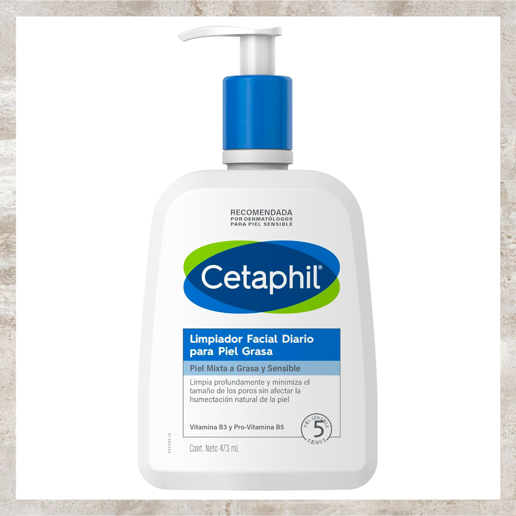 CETAPHIL limpiador facial Diario para piel grasa 473ml