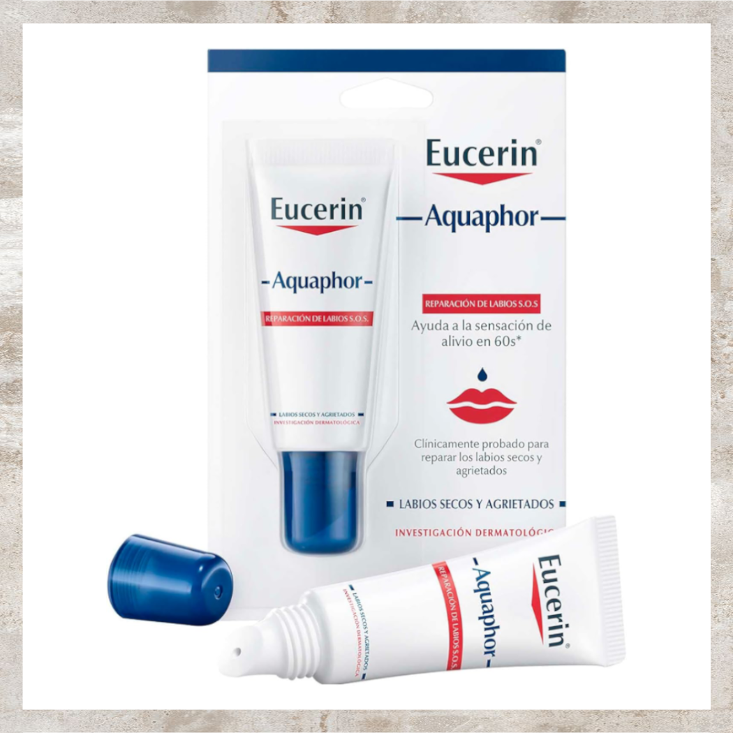 Eucerin Aquaphor Bálsamo reparador de labios SOS 10ml.