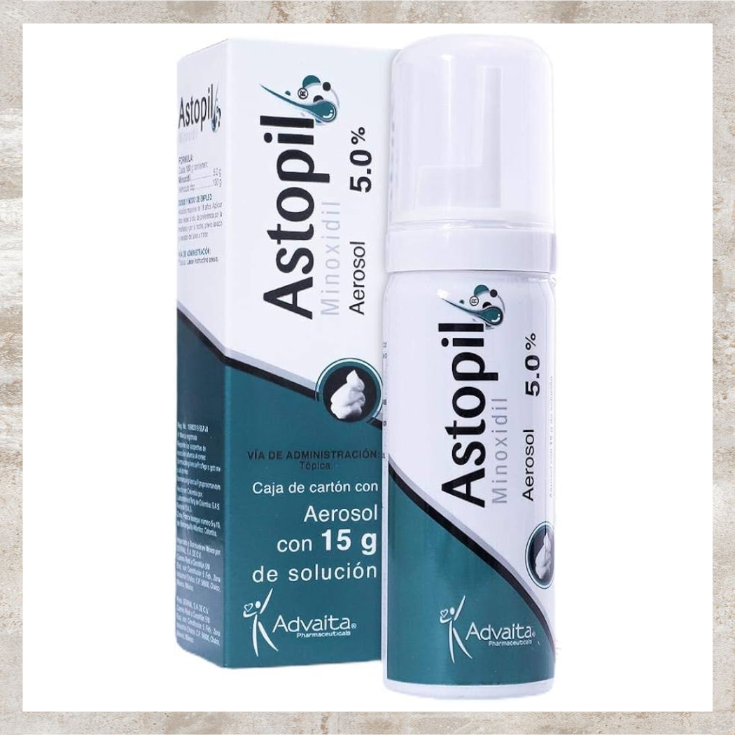 Astopil Minoxidil 5% Tratamiento para Alopecia 15gr