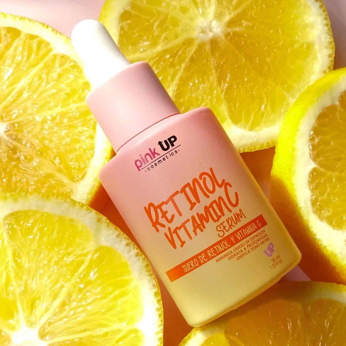 Pink Up, Suero Retinol Y Vitamina C, Reduce Y Evita Manchas Momento De Aplicación Día/noche Tipo De Piel Todo Tipo De Piel